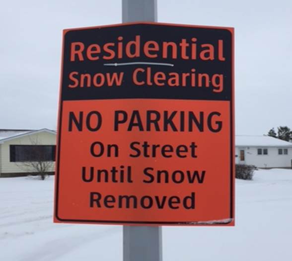 Snow Clearing Sign